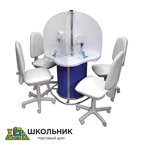 Мобильная 4-х местная компрессорная ингаляционная установка